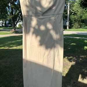 Ralph Lauren Beige Strapless Dress